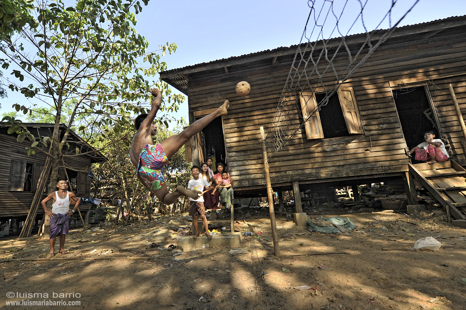 caneball chinlone deporte tradicional birmania myanmar